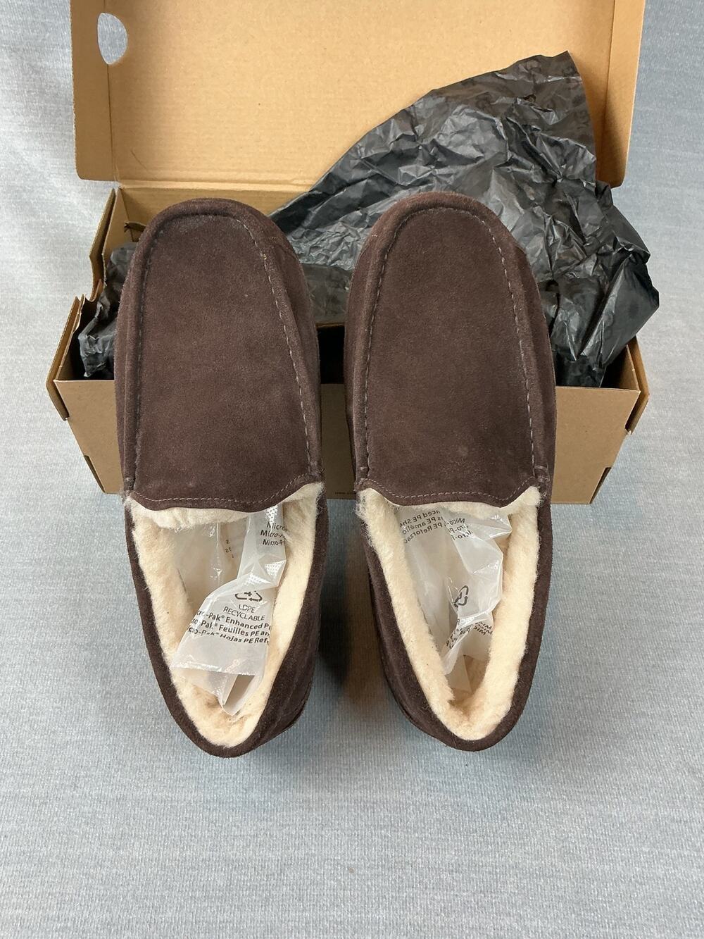 NWT UGG Ascot Men’s Suede Slippers Size 11 Espresso